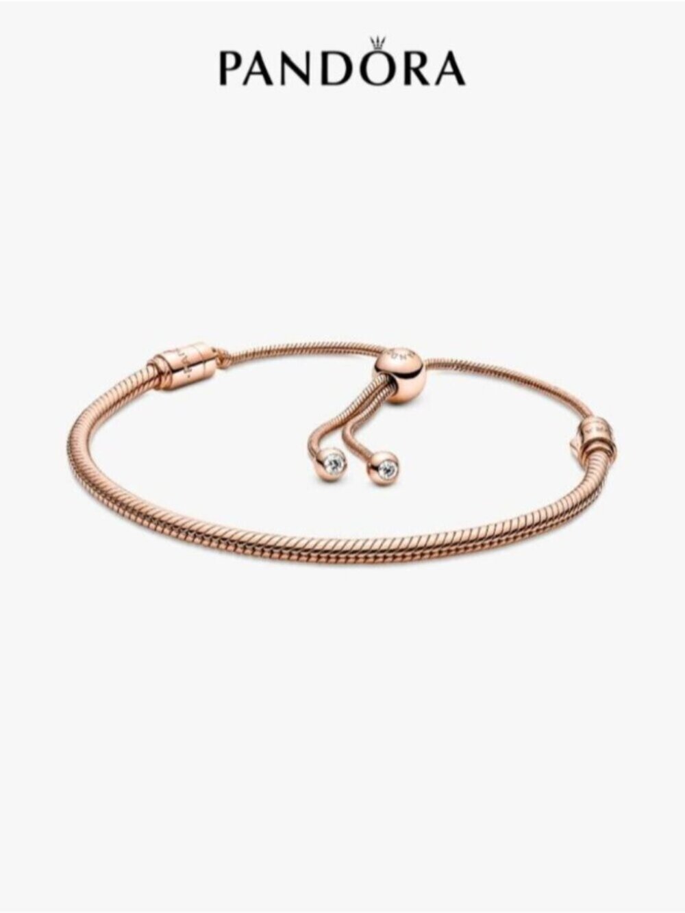 Pandora Moments Snake Chain Slider Bracelet